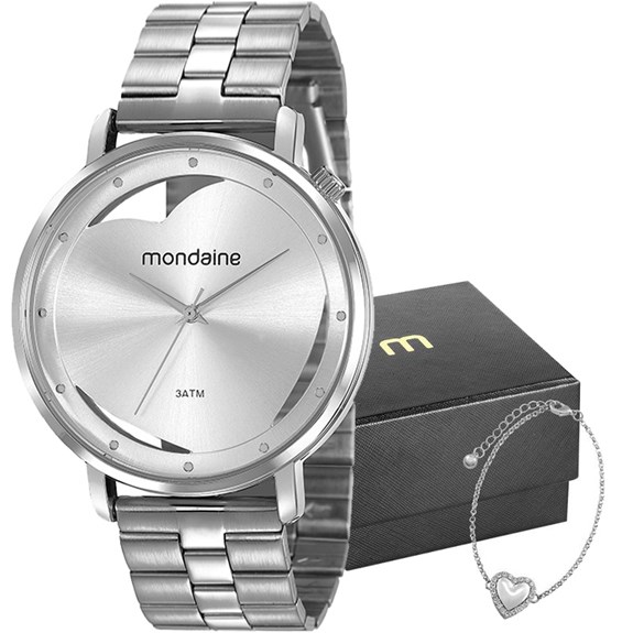 Kit Relógio Mondaine Feminino 53748L0MKNE3K1