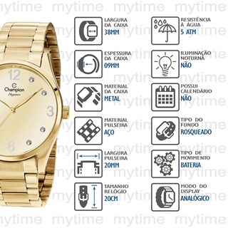 Relógio Champion Feminino CN24486G