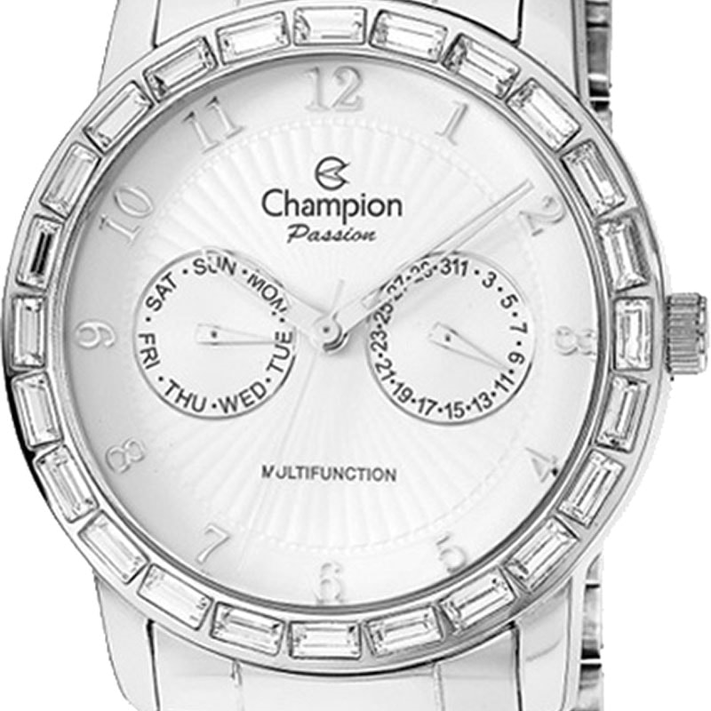 Relógio Champion Passion Feminino Prata Branco CH38422Q - My Time
