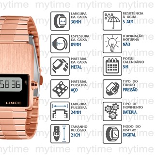 Relógio Lince Feminino SDR4633L BXRX