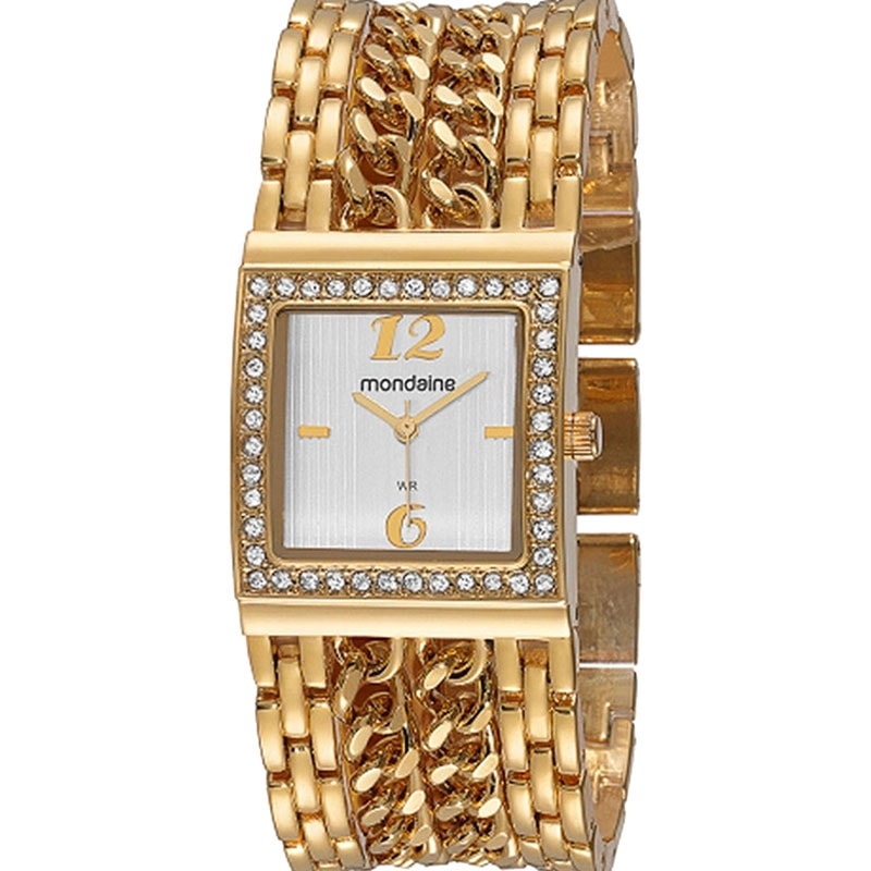 Relógio feminino quadrado mondaine Clearance
