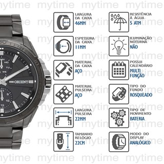 Relógio Orient  Masculino Multifunção MTSSM011 G1GX