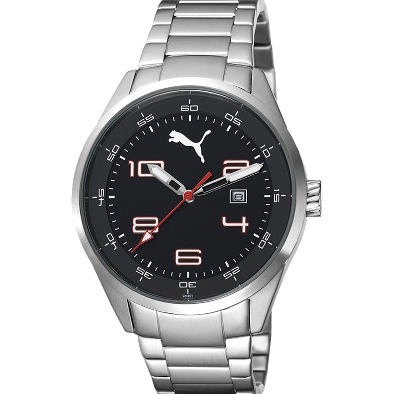 puma stainless steel back watch