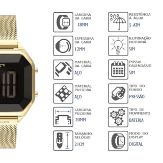 Relógio Technos Feminino BJ3851AJ/4P